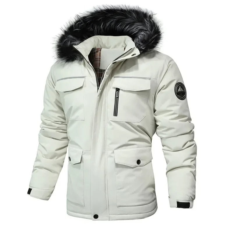 Durable men's Snowford all-weather jacket. Insulated & water-resistant outerwear, ideal for extreme cold and wind.