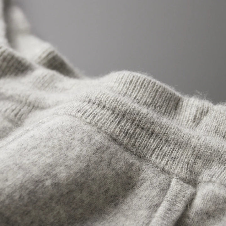 Versatile grey men's tailored trousers. Soft & cozy pants, ideal for comfortable daily wear & fashion.