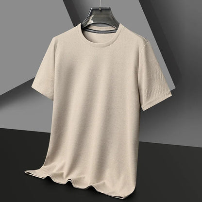 Soft textured men's t-shirt, an everyday breathable top for ultimate comfort and style.