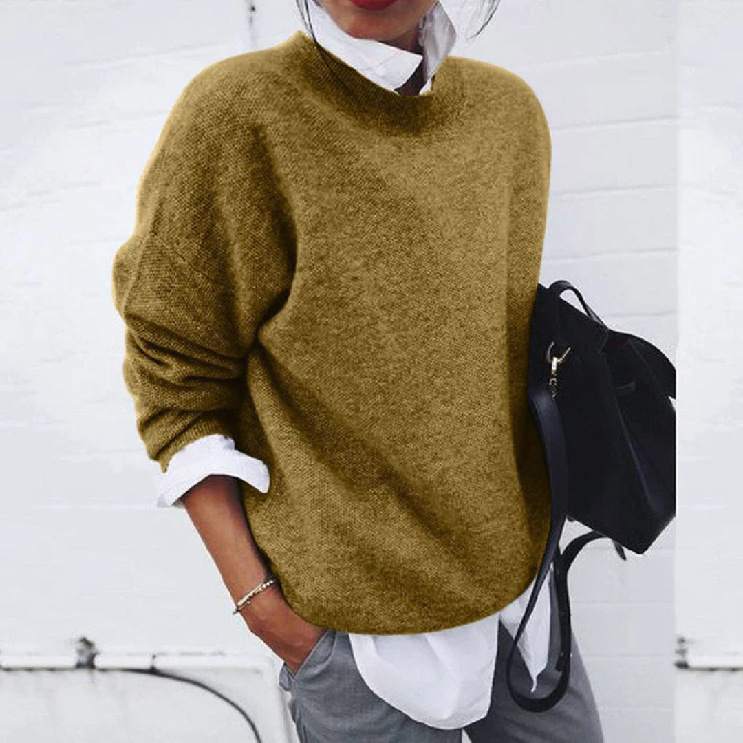 Men's stylish long sleeve wool pullover sweater. Soft, comfortable, versatile. Perfect for casual fall & winter.