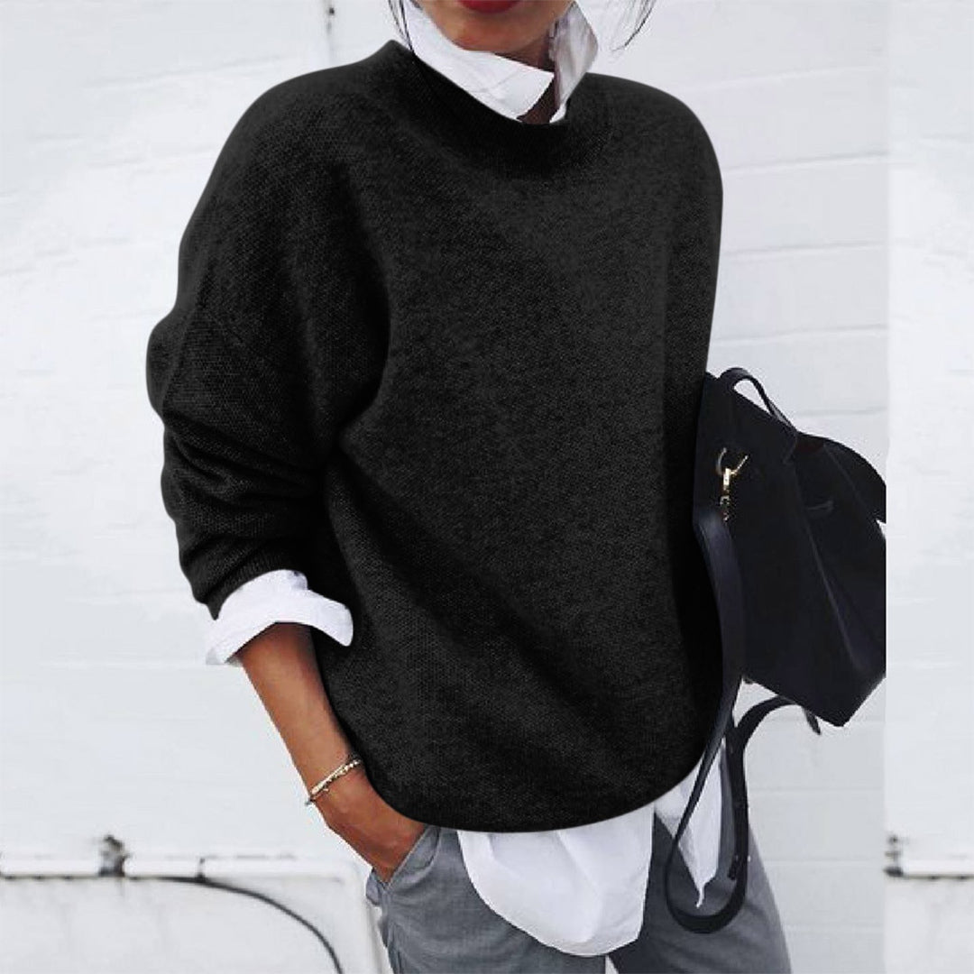 Comfortable men's long sleeve knit sweater, perfect casual wear for everyday style. Soft touch pullover.