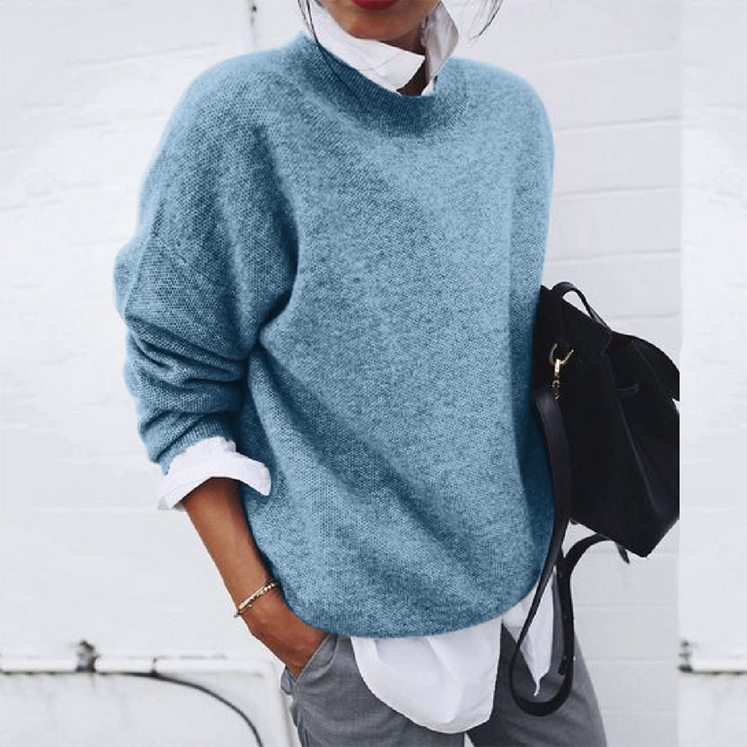 Trendy men's long sleeve pullover sweater, comfortable and stylish. Essential for fall fashion & winter layering.