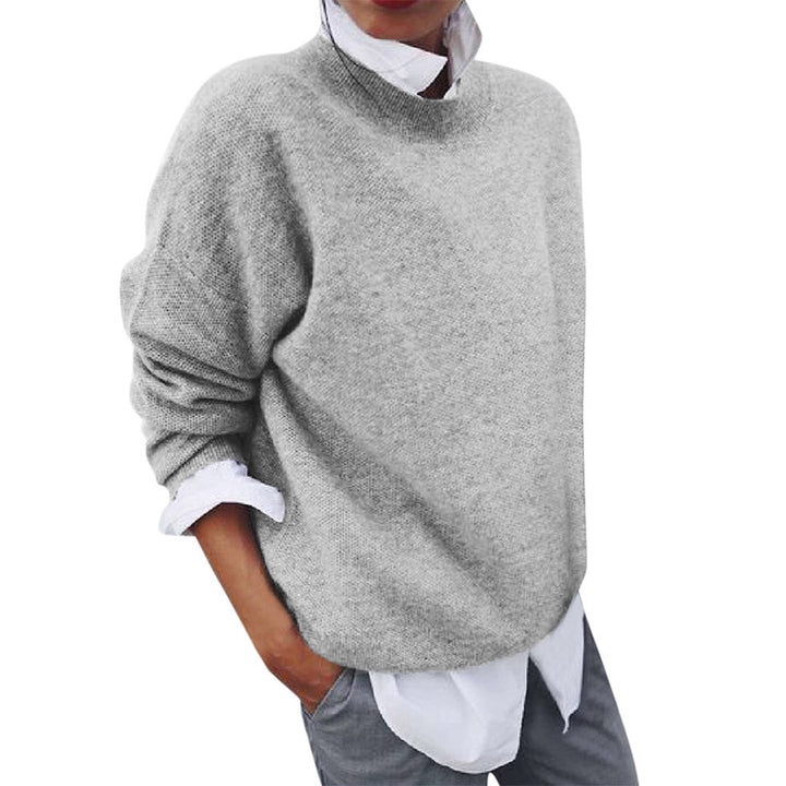Classic men's long sleeve knit pullover sweater, soft & comfortable for casual fall fashion or winter layering.