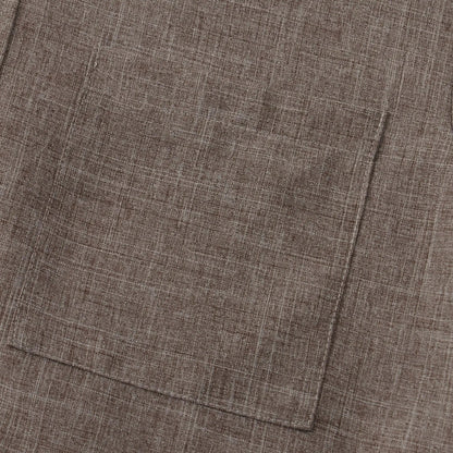 Vacation ready Solaro men's shirt, short sleeve, lightweight, mandarin collar, casual look.