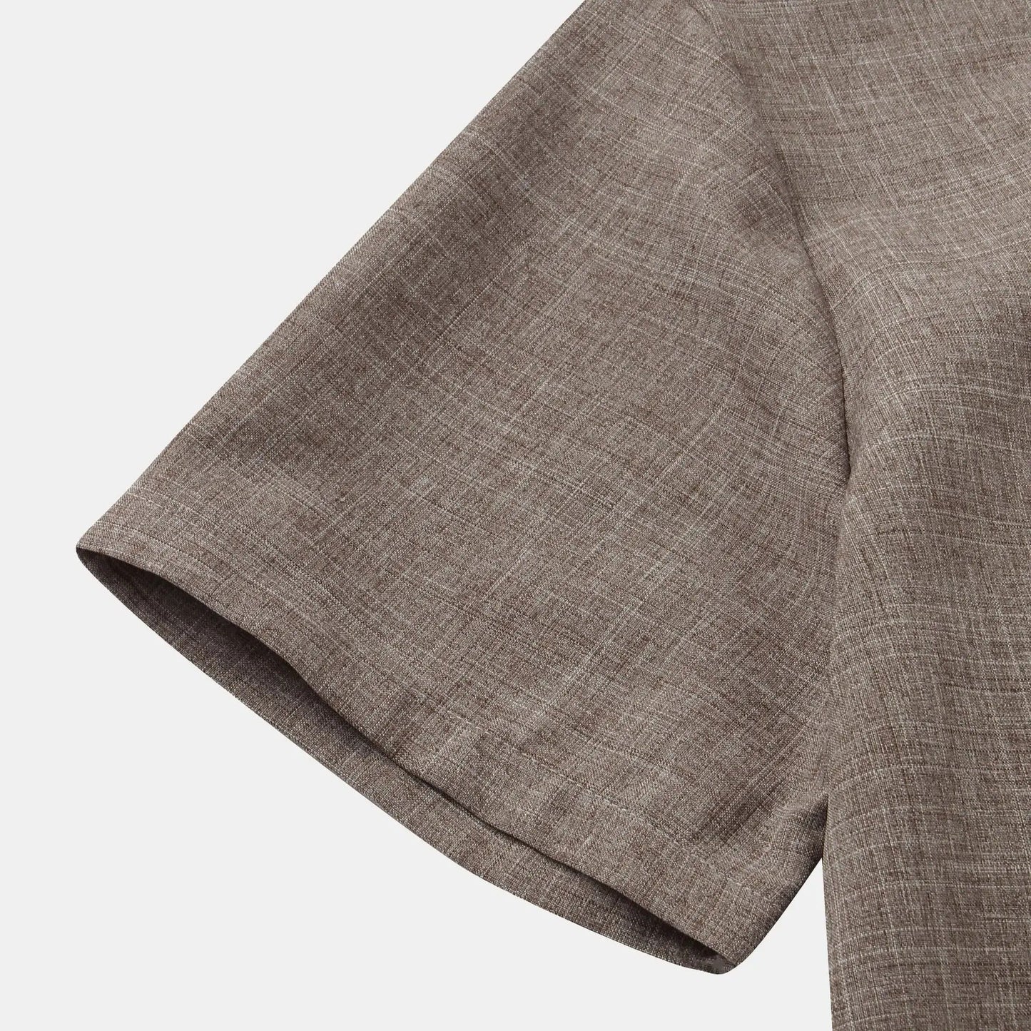 Relaxed fit men's Solaro summer shirt, short sleeve, mandarin collar, stylish comfort.