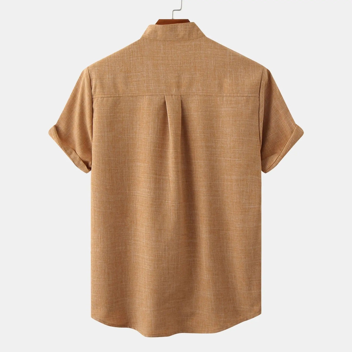 Stylish men's Solaro summer shirt, short sleeve, lightweight fabric, relaxed fit design.
