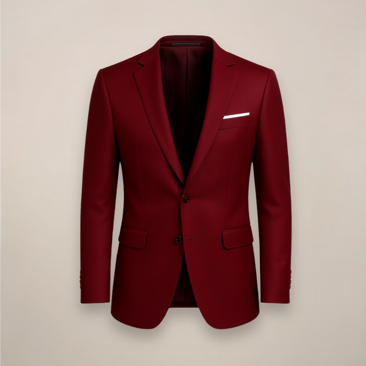 Men's sophisticated slim fit formal blazer. Ideal for business, weddings & elegant events. Tailored for style.