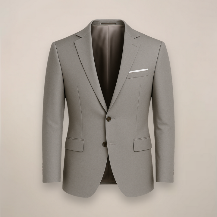 Slim fit men's formal blazer, perfect tailored jacket for sophisticated business attire, weddings & special events.