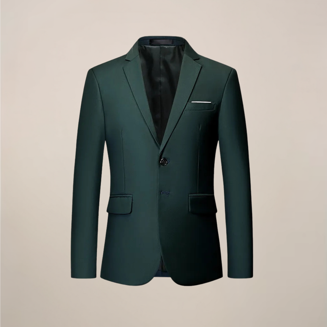 Elegant men's slim fit blazer, a sophisticated formal jacket for professional business wear & event fashion.