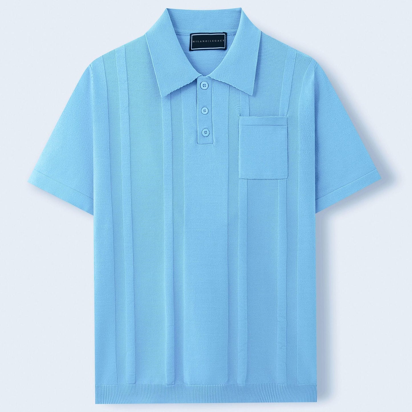 Khaki Men's Sorrento tailored polo, breathable short sleeve for smart casual men's summer fashion.