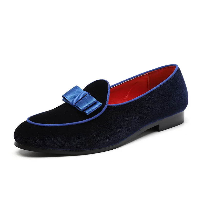 Elegant men's slip-on bow loafers with comfortable cushioned insole, sophisticated formal footwear for special occasions.