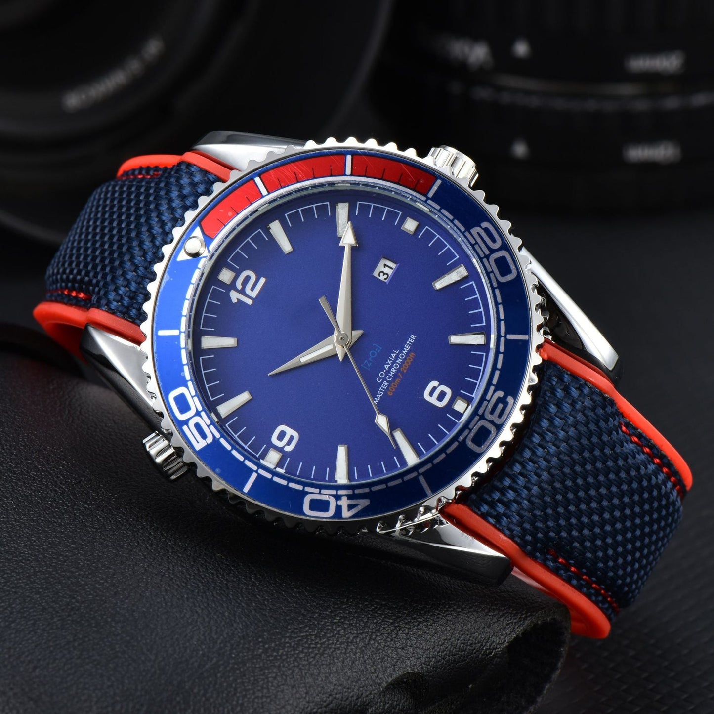 Versatile men's sport watch with a rotating bezel, luminous dial, & comfortable strap for daily and active use.