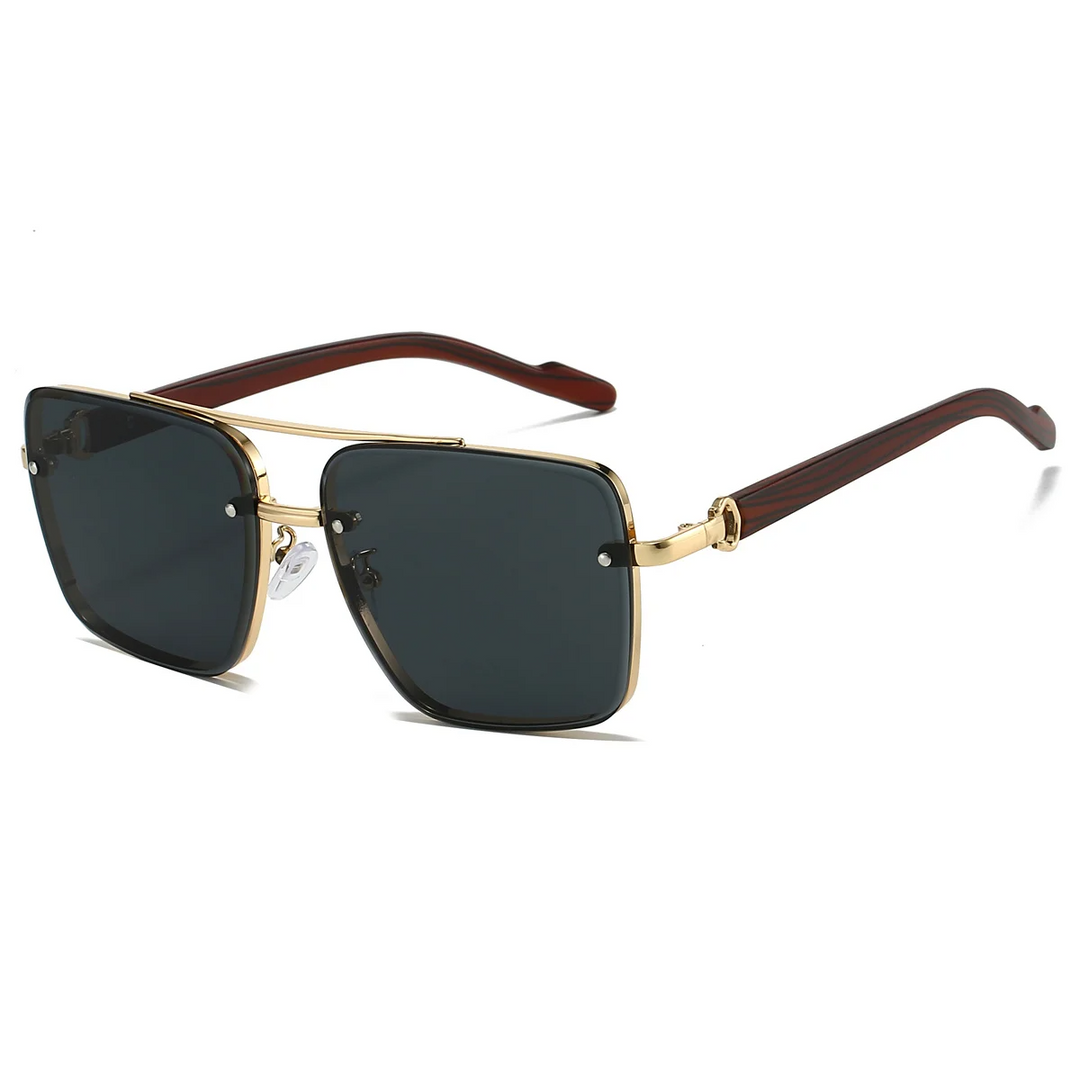 Versatile men's square aviator sunglasses, a fashionable and protective eyewear choice for men.