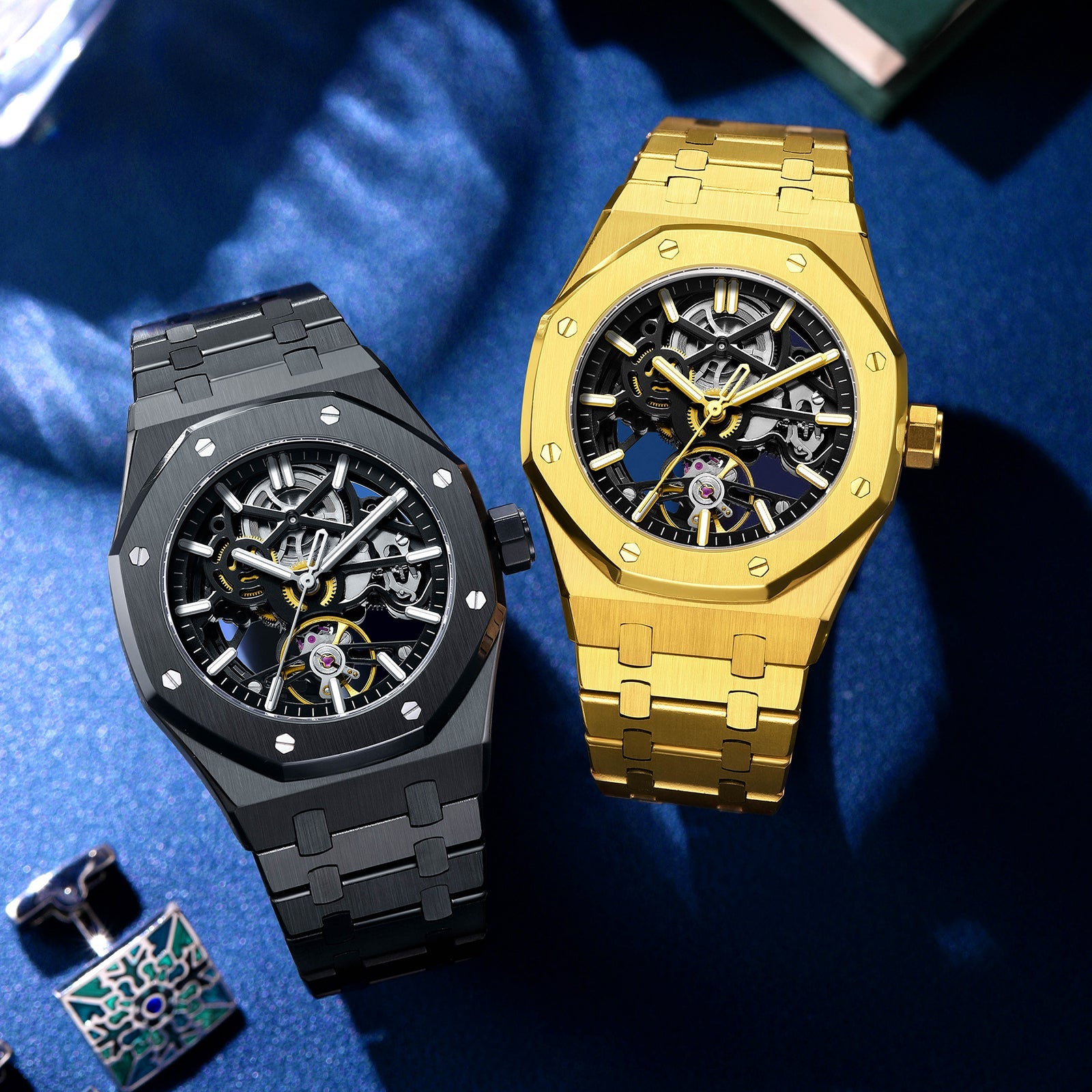 Versatile men's stainless steel executive watch, an elegant durable analog timepiece for business and casual style.