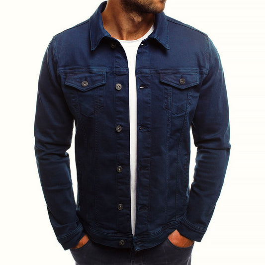 Men's Sterling Denim Jacket in classic blue, offering timeless style for versatile casual outerwear.