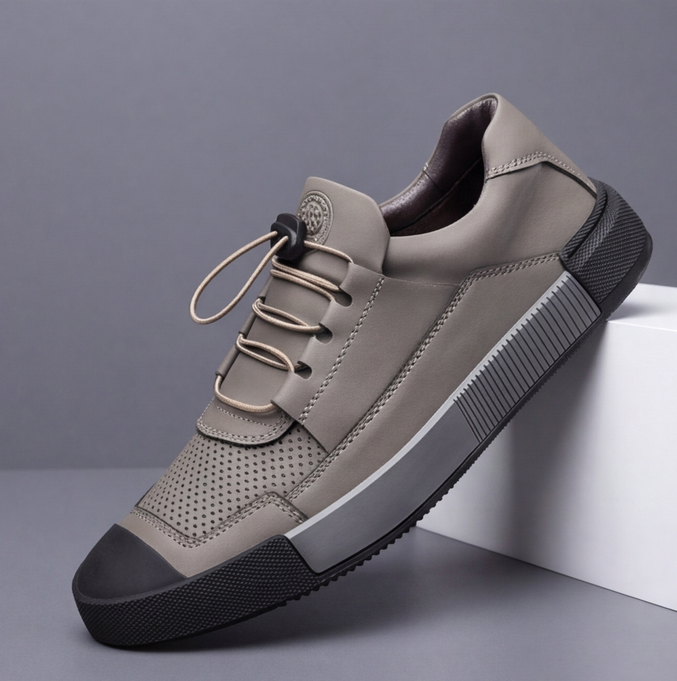 Men's Sterling Everyday Sneakers: stylish, comfortable, lightweight walking shoes with toggle laces.