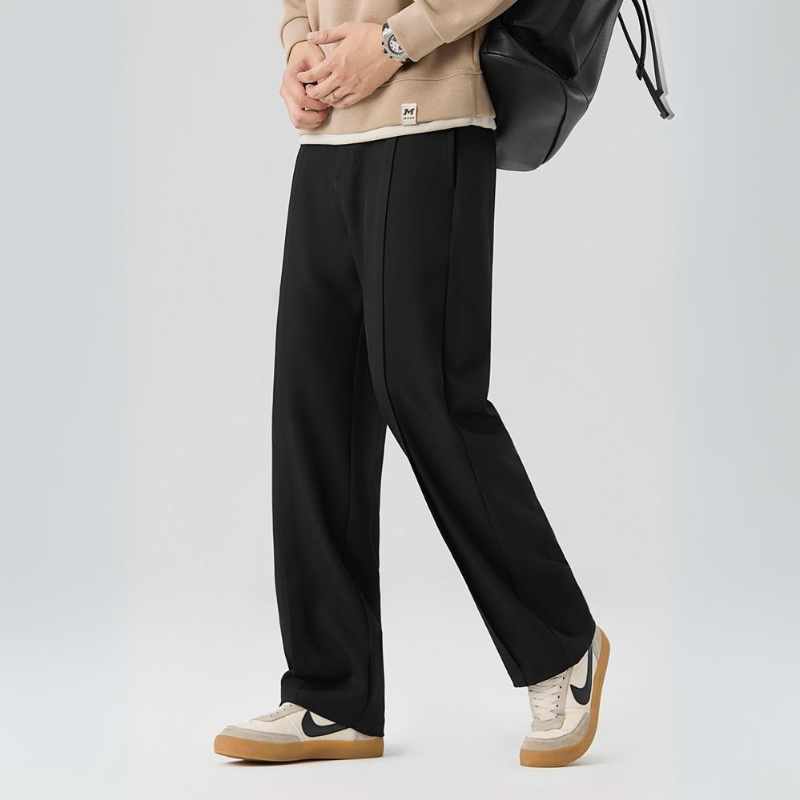 Classic men's pleated dress trousers for formal or business wear, ultimate comfort & style.