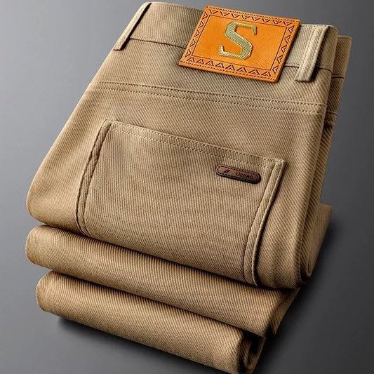 Men's Stratos premium cotton trousers, comfortable & stylish for everyday wear.