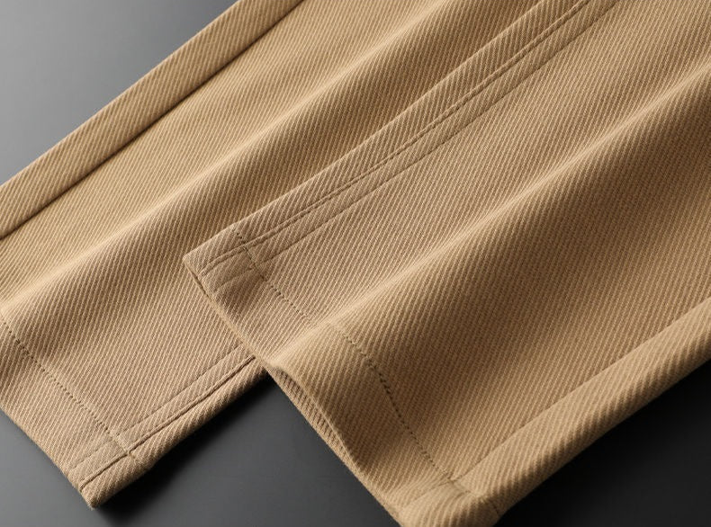 Stratos men's premium cotton trousers, available in various colors for versatile, lasting style.
