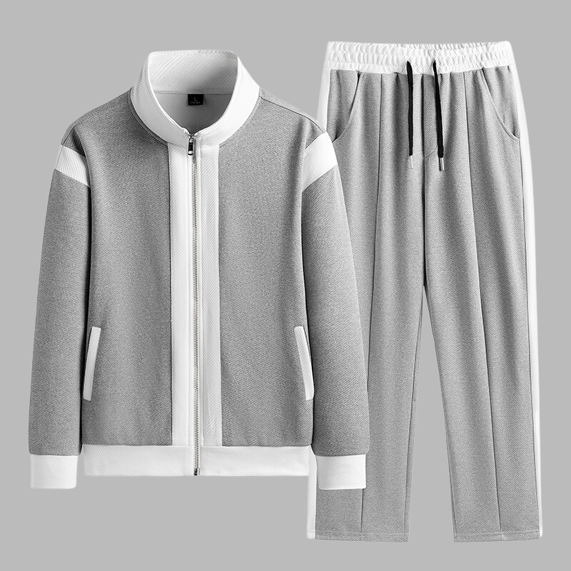 White men's workout clothes, a streamlined activewear set perfect for running, gym, and casual wear.