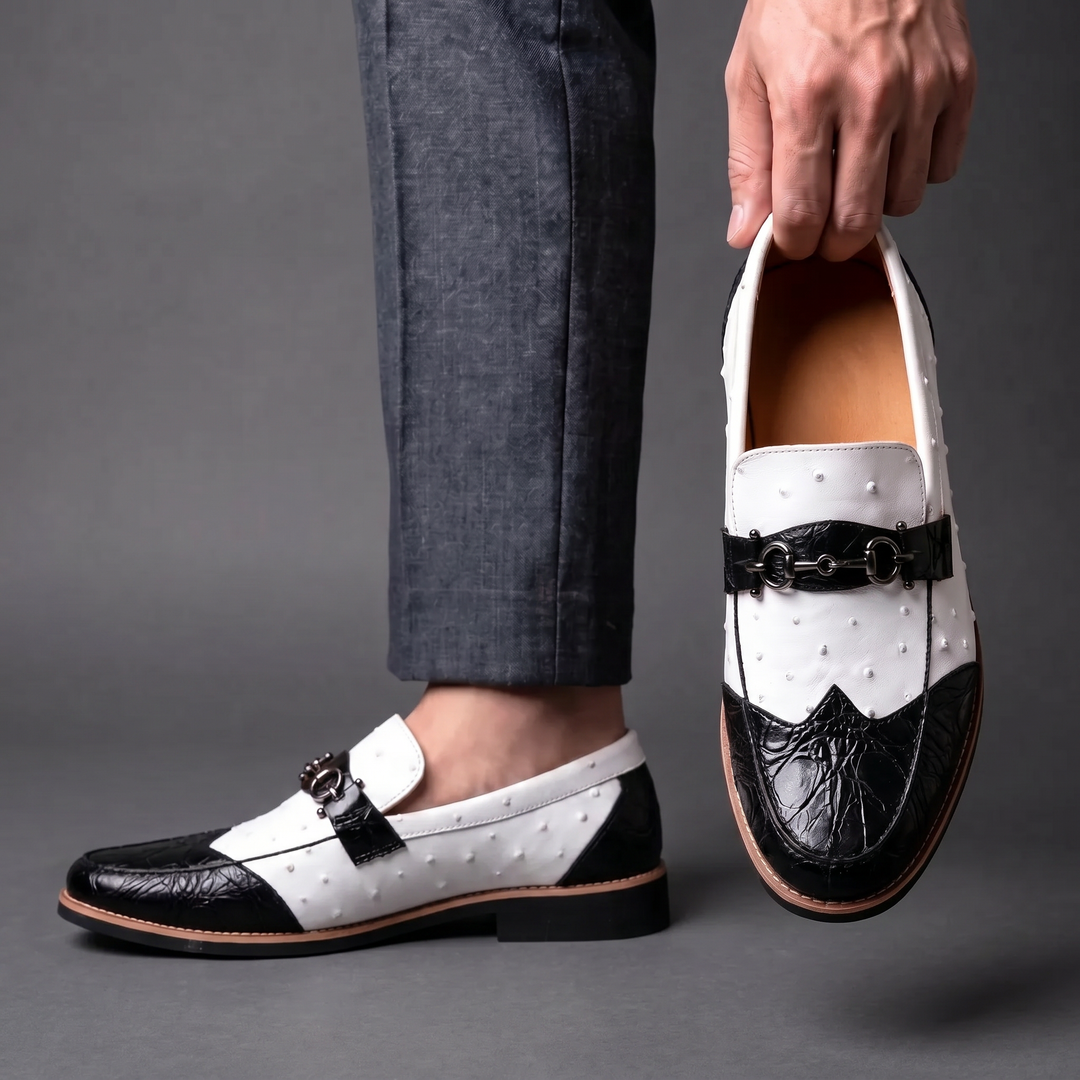 Men's streamlined slip-on casual shoes, perfect for daily wear. Comfortable & versatile pointed toe loafers.