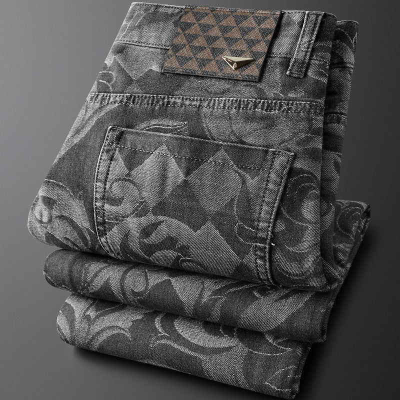 Flexible stretch denim men's jeans offer superior comfort & mobility. Premium quality for casual wear.