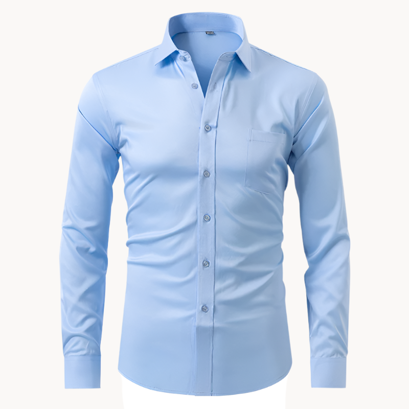 Men's stretch dress shirt for professional style & all-day comfort.