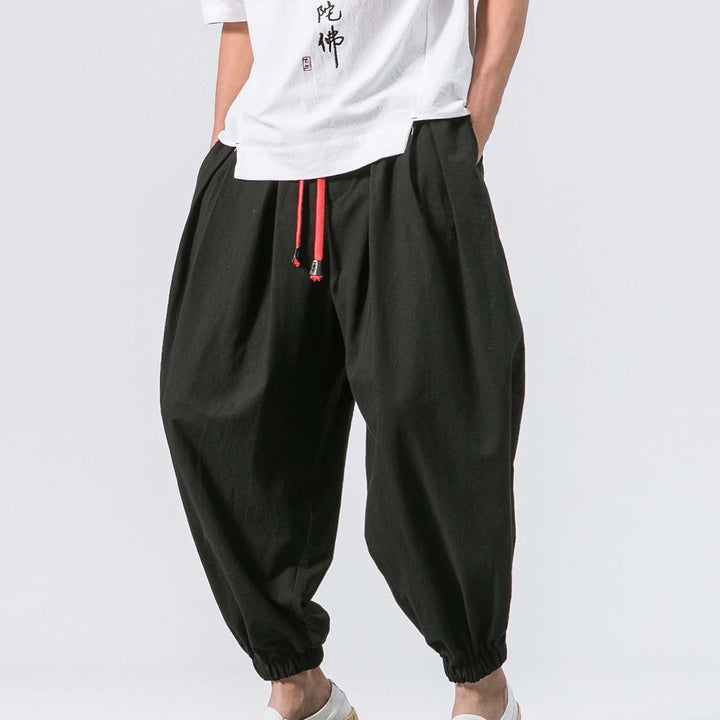 Men's Stride baggy harem joggers, relaxed fit, comfortable for casual wear and everyday style.