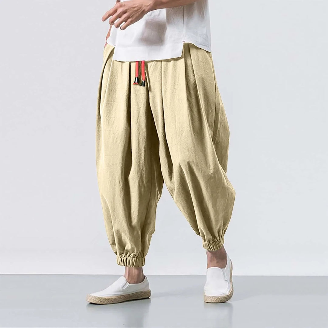 Stylish men's Stride baggy harem joggers, providing relaxed fit comfort for modern casual and active outfits.