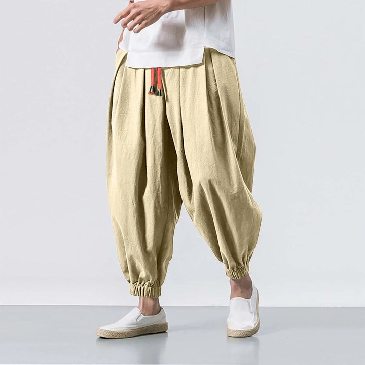 Stylish men's Stride baggy harem joggers, providing relaxed fit comfort for modern casual and active outfits.