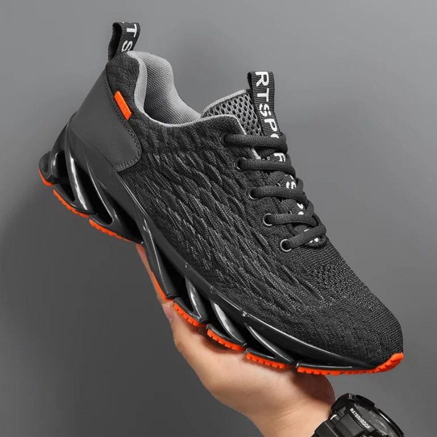 StrideMax men's footwear: cushioned athletic shoes for active men seeking ultimate comfort & support.