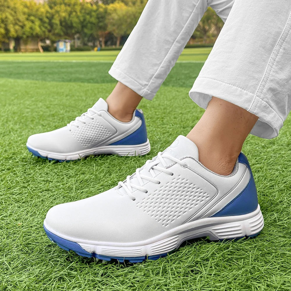 Spiked Striker Pro men's golf shoes, built for traction and all-day comfort.