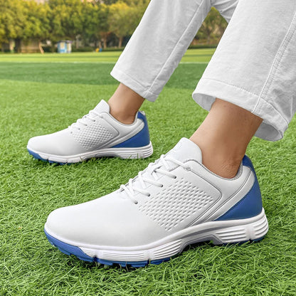 Spiked Striker Pro men's golf shoes, built for traction and all-day comfort.