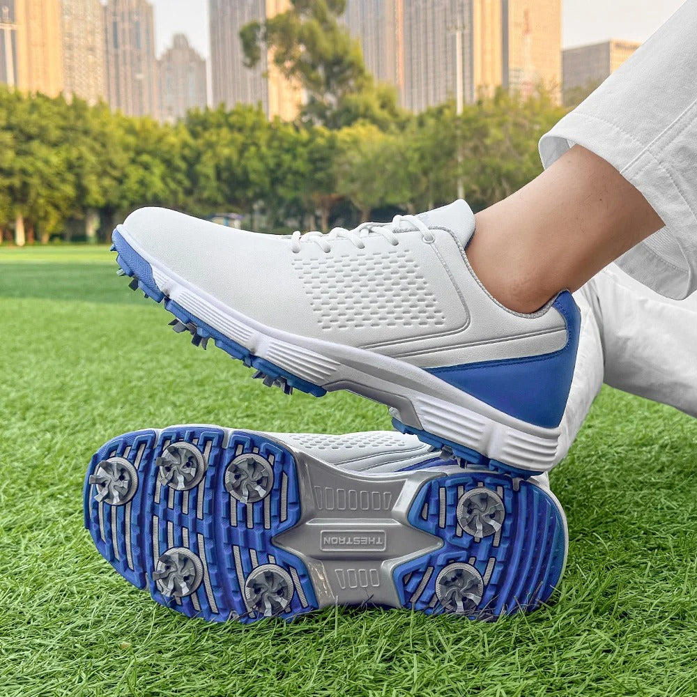 Men's Striker Pro performance golf shoes, water resistant, ready for any course.