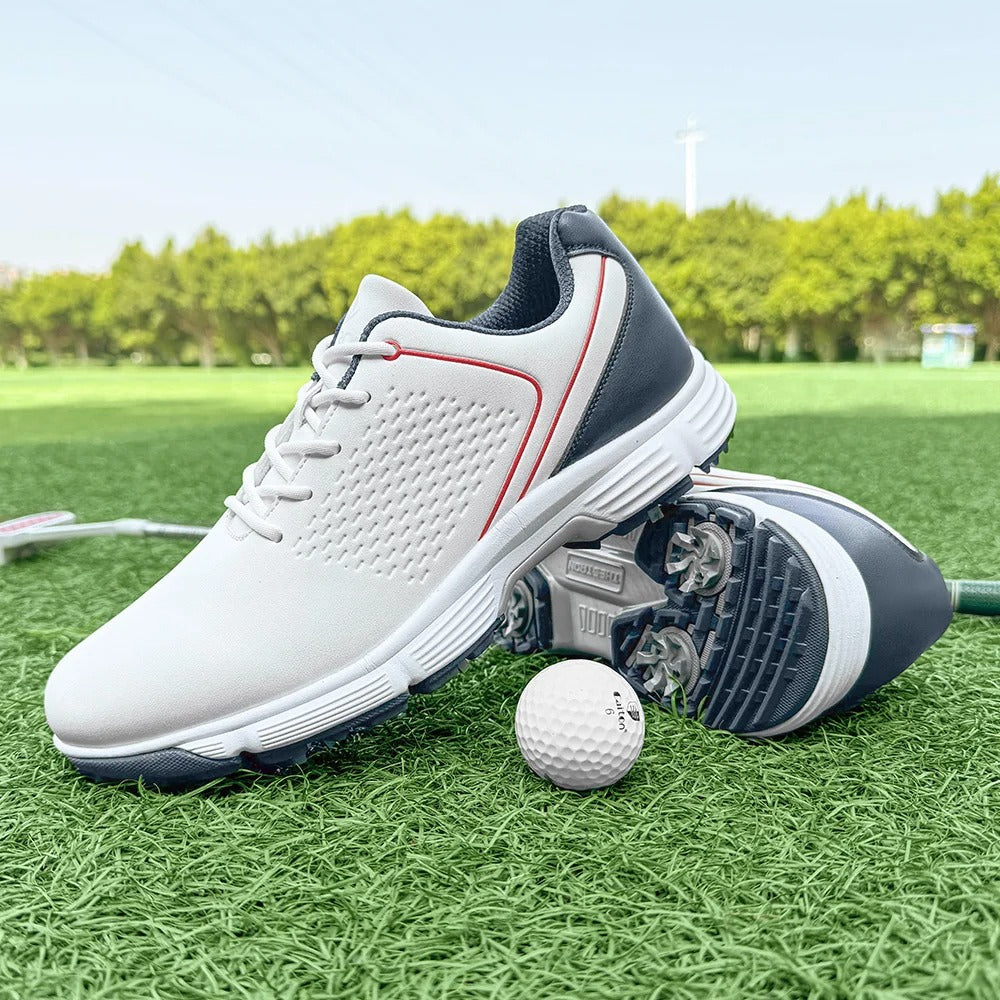 Men's Striker Pro golf shoes, comfort fit design for long rounds on the green.