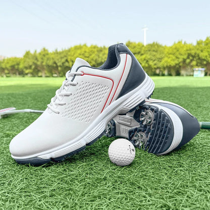 Men's Striker Pro golf shoes, comfort fit design for long rounds on the green.