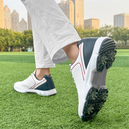 Striker Pro men's golf shoes, offering waterproof protection and comfort.