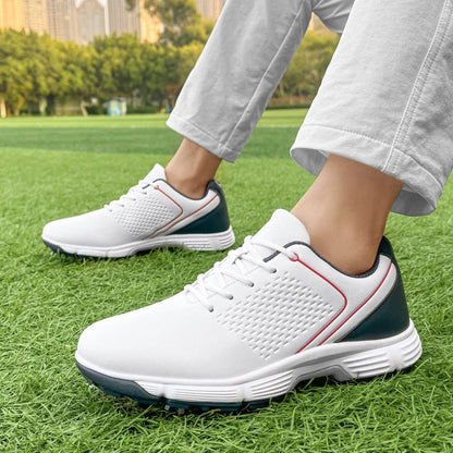 Spiked Striker Pro men's golf footwear, ensuring powerful swings & firm footing.