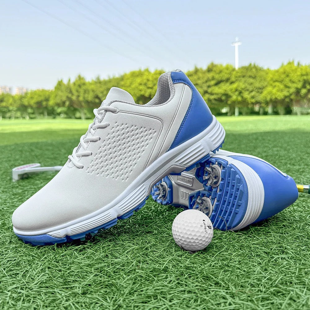 Comfort fit Striker Pro men's golf shoes, designed for serious golfers.