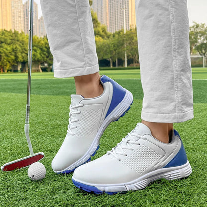 Striker Pro men's spiked golf shoes, providing stability & athletic performance.