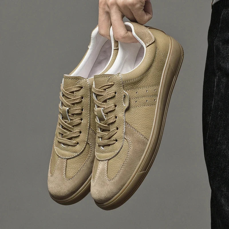 Men's comfortable and stylish casual sneakers in a modern beige design, perfect for daily fashion.