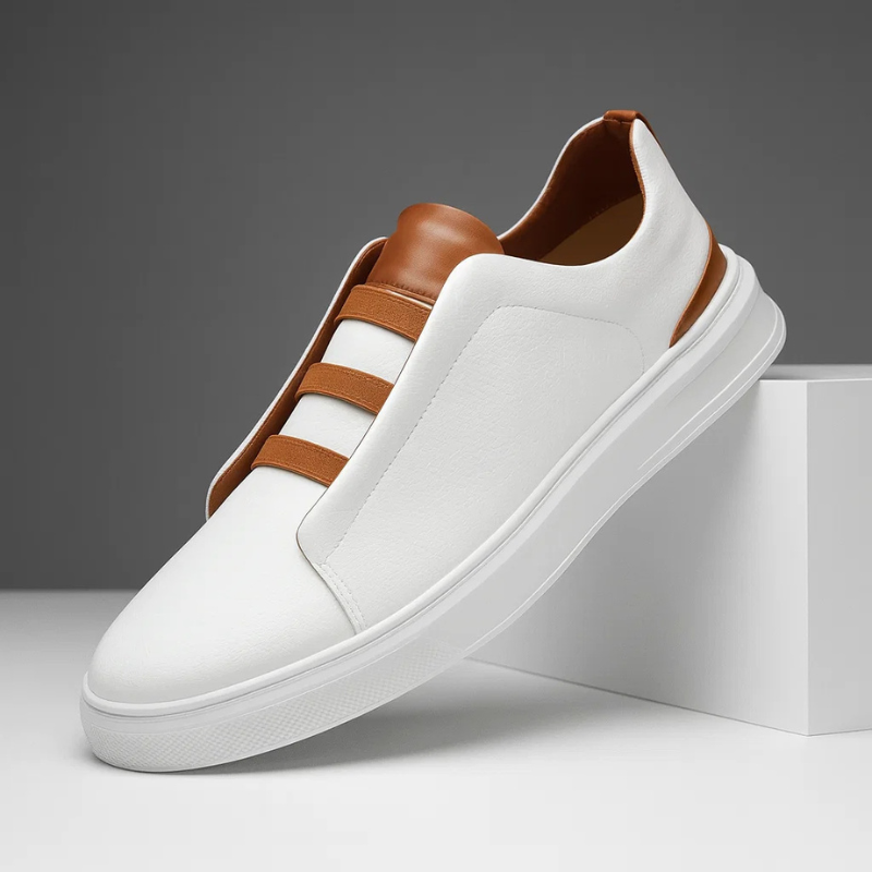 Men's stylish black Chelsea sneakers for casual everyday comfort and modern fashion.