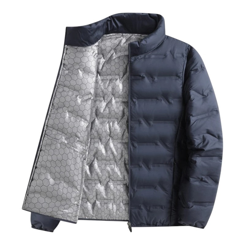 Fashionable men's quilted puffer jacket, perfect for casual winter outerwear. Stay warm & stylish.