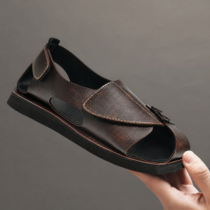 Comfortable men's summer sandals, versatile slip-on design for casual wear, beach trips, and everyday style.