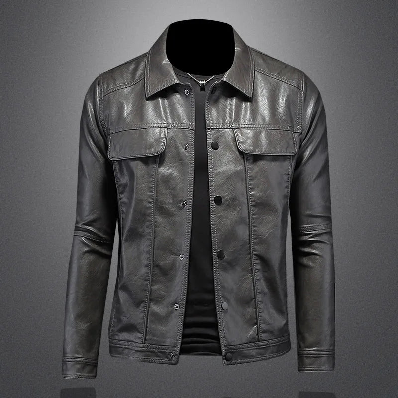 Versatile men's khaki tailored jacket, ideal for casual and smart casual wear. Lightweight and stylish outerwear.
