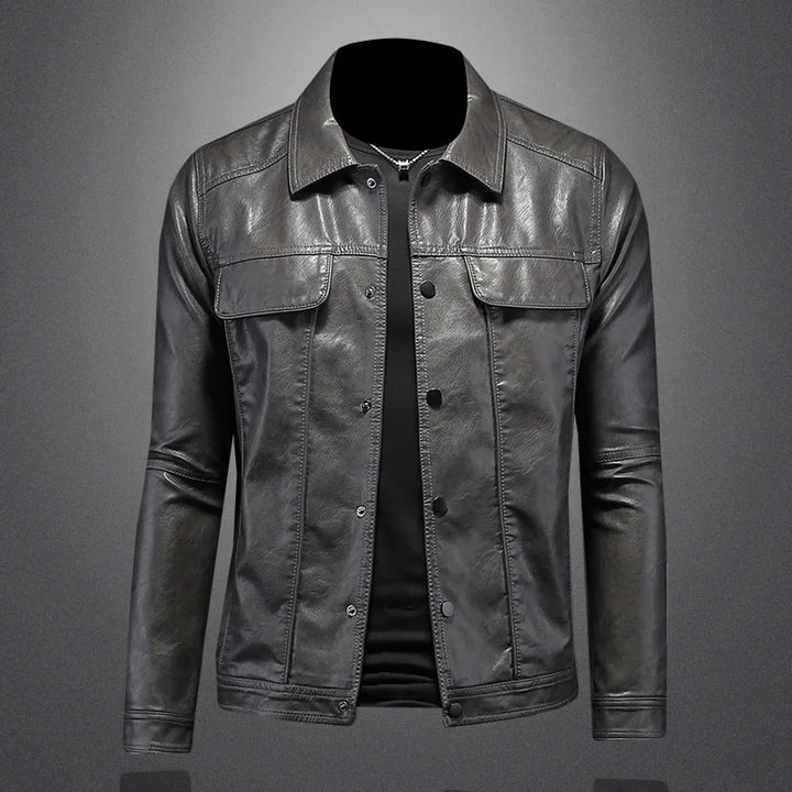 Versatile men's khaki tailored jacket, ideal for casual and smart casual wear. Lightweight and stylish outerwear.