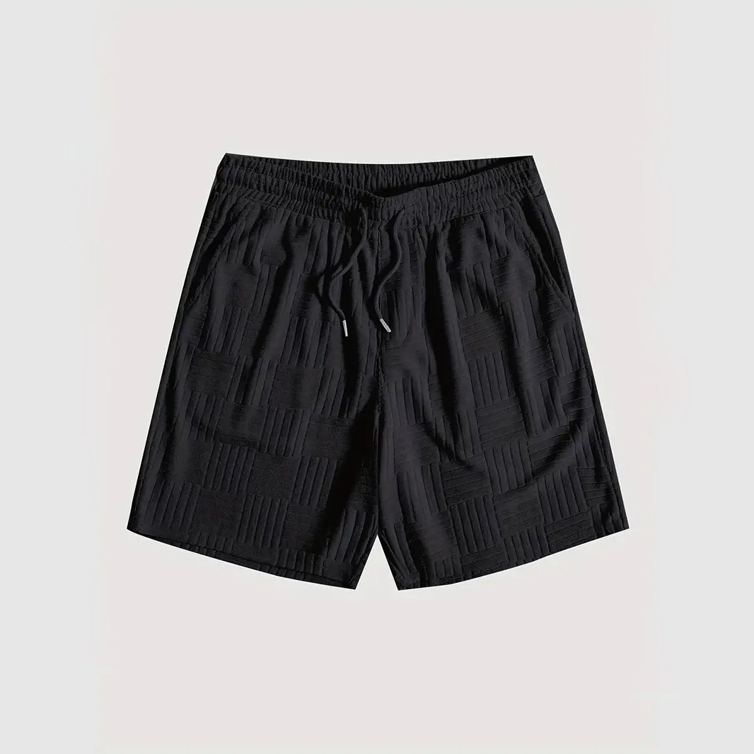 Stylish men's two-piece lounge set, a comfortable relaxed fit top & bottom ensemble ideal for casual and home wear.