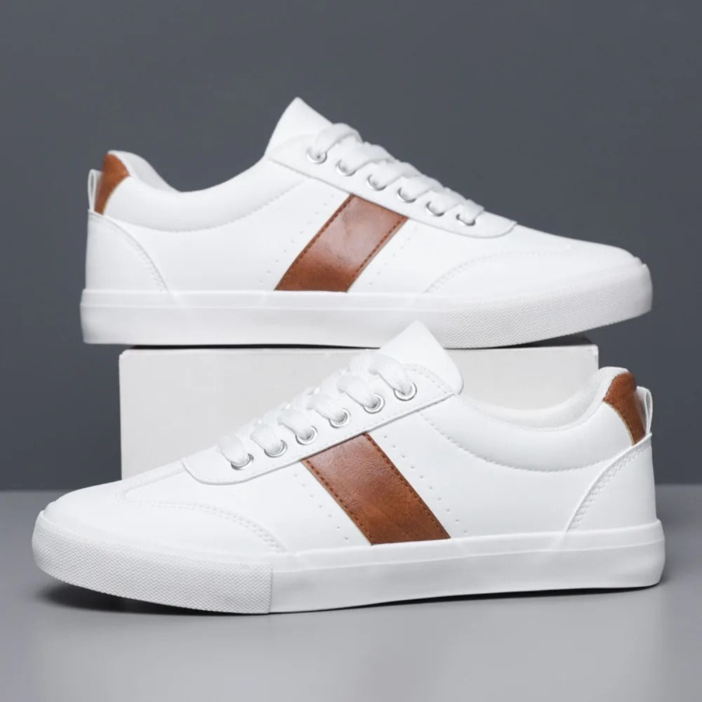 Men's athletic casual sneakers in black, perfect for active everyday wear & men's fashion.