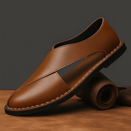 Men's stylish comfort sandals, perfect for summer & casual wear. Features open-toe slip-on design.