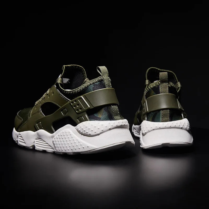 Front view of fashion sneakers, ideal for men's casual footwear, blending style & comfort.